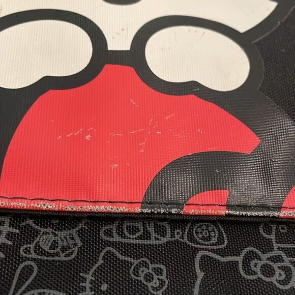 Hello Kitty Black  Laptop Case Messenger Bag Shoulder Strap 2011 - Picture 10 of 11